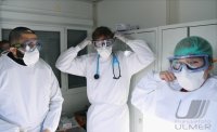 Corona: Container Ambulanz Tuebingen, Covid 19 Versorgung auf dem Tuebinger Festplatz