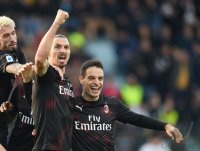 FUSSBALL SERIE A 2019/2020: JUBEL Zlatan Ibrahimovic (AC Mailand)