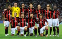 Fussball Champions League  Saison 2010/2011:  Teamfoto Mailand