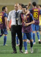 Fussball UEFA SUPER CUP 2011:  Trainer Josep Guardiola (Barca)