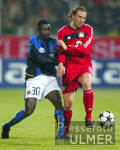 Fussball UCL: Leverkusen - Inter, Zweikampf