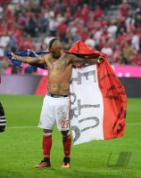 Fussball 1. Bundesliga Saison 2016/2017: JUBEL Arturo Vidal (FC Bayern Muenchen)