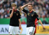 Fussball Deutsche Nationalmannschaft : Lukas Podolski, Stefan Kiessling (v. re., GER)