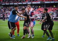 Fussball 1. Bundesliga  Saison  2025/2026  28. Spieltag SC Freiburg - FC Bayern Muenchen