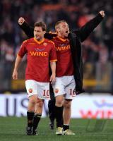 FUSSBALL SERIE A: Francesco Totti, Daniele De Rossi (v. li., AS Rom)