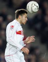 Fussball 1. Bundesliga: Stuttgart, DELPIERRE Einzelaktion am Ball