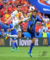 Fussball Europameisterschaft Achtelfinale 2016: Italien - Spanien