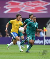 FUSSBALL Olympia 2012 FINALE: Brasilien - Mexiko