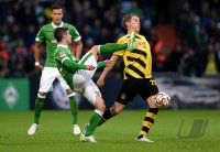 Fussball, 1. Bundesliga  Saison 2014/2015: SV Werder Bremen - Borussia Dortmund