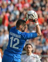 Fussball International Freundschaftsspiel: Torwart Damir Kahriman (Serbien)