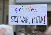 Rottenburg, Friedenskundgebung auf dem Marktplatz