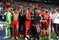 Fussball International, Champions League Saison 2011/2012: Luiz Gustavo, Jerome Boateng, Rafinha, Toni Kroos (v.li., FC Bayern Muenchen)