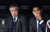 Fussball Primera Division El Clasico 14/15: Trainer Carlo Ancelotti (Real Madrid)