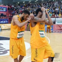 Basketball 1. Bundesliga 15/16 Hauptrunde: Walter Tigers Tuebingen - Mitteldeutscher BC