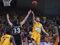 Basketball 1. Bundesliga 14/15 Hauptrunde:  Walter Tigers Tuebingen - ratiopharm Ulm