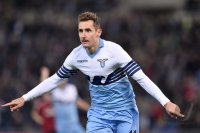 Fussball International Serie A 14/15: JUBEL Miroslav Klose (Lazio Rom)