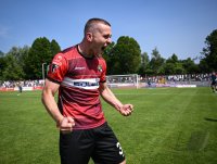 Fussball Relegation zur Regionalliga Sued  2024/2025   
TSG Balingen - Tuerk Guecue Friedberg