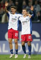 Fussball DFB Pokal: Hamburg - Leverkusen, jubel HSV