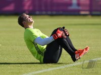 Fussball Training Deutsche Nationalmannschaft: Torwart Manuel Neuer (Deutschland)