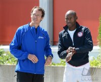 Leichtahtletik, Bernard Lagat (USA) und Olympiasieger von 1992 Dieter Baumann