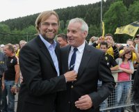 FUSBALL  Meistertrainer Klopp  (BVB Dortmund)  beim Empfang im Heimatort  Glatten