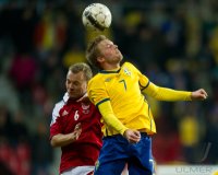 FUSSBALL INTERNATIONALES TESTSPIEL: Daenemark - Schweden