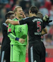 Fussball International Audi Cup 2011: JUBEL Torwart Manuel Neuer (FC Bayern Muenchen)