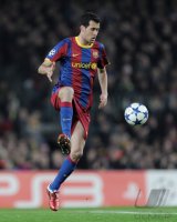 Fussball CHL  Saison 2010/2011:  Sergio Busquets (Barca)