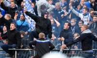 Fussball, 1. Bundesliga  Saison 2014/2015 Relegation: Karlsruher SC - Hamburger SV