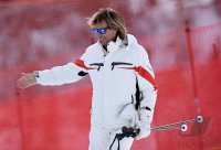 Ski Alpin Kitzbuehel 2015; Abfahrt Training Hansi Hinterseer (AUT)