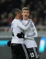 FUSSBALL INTERNATIONAL:  JUBEL Thomas MUELLER (Deutschland)