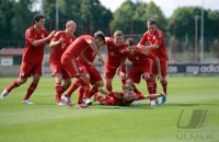 Fussball 1. Bundesliga 2012/2013:  Fototermin beim  FC Bayern Muenchen
