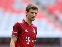 Fussball 1. Bundesliga Saison 21/22: Teampraesentation FC Bayern Muenchen