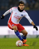 Fussball: 1. Bundesliga Saison 2010/2011: Hamburger SV, RINCON am Ball