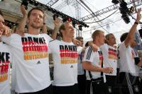 Fussball WM 2006: Empfang Deutsche Fussball Nationalmannschaft