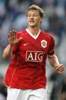 Fussball Barclays Premiership: Manchester, SOLSKJAER Einzelaktion