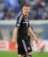 Fussball CHL  Saison 2011/2012:  Bastian Schweinsteiger (FC Bayern Muenchen)