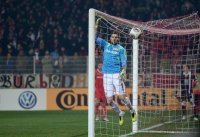 Fussball DFB Pokal Achtelfinale 13/14 : Torwart Daniel Haas (1. FC Union Berlin)