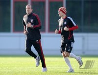 Fussball 1. Bundesliga: Training beim FC Bayern Muenchen