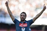 FUSSBALL SERIE A 2014/2015: JUBEL Gonzalo Higuain (SSC Neapel)