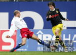 Fussball 1. Bundesliga: Hamburg - Dortmund, Zweikampf