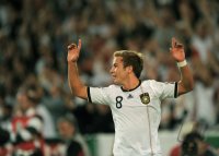 Fussball International  Testspiel:  JUBEL Mario GOETZE (Deutschland)