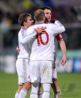 FUSSBALL  International CHL 09/10 :  Philipp Lahm  , Arjen Robben ,  Andreas Ottl (v. li., FCB)