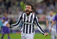 Fussball Europa League Saison 2013/2014: JUBEL Andrea Pirlo (Juventus Turin)