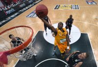 Basketball 1. Bundesliga 14/15 Hauptrunde:  Walter Tigers Tuebingen - Telekom Baskets Bonn