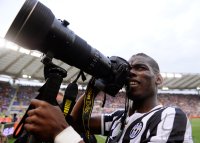 FUSSBALL SERIE A 2013/2014: JUBEL Paul Pogba (Juventus Turin)