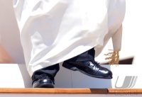 Rom Generalaudienz;  Schuhe des Papst Franziskus I.