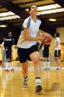 Frauen Fussball Nationalmannschaft Training :  Birgit Prinz  (Deutschland)