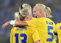 FUSSBALL  Olympia 2008   Vorrunde  Frauen   Schweden - Kanada