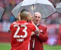 Fussball 1. Bundesliga Saison 15/16: Jubel FC Bayern Muenchen